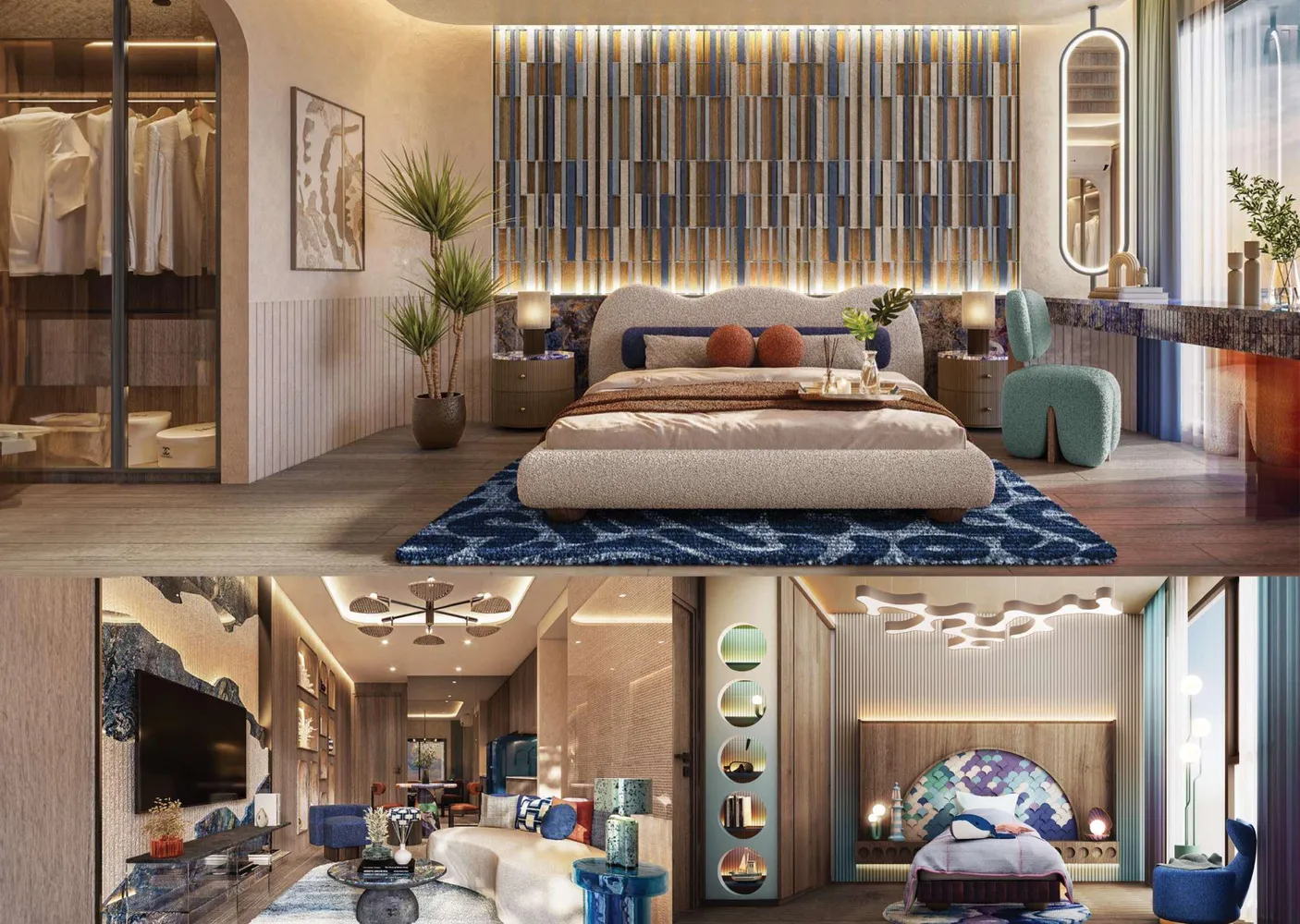 Bellevue Beachfront bedrooms 1 square 40