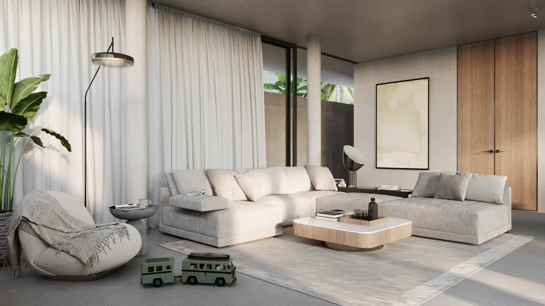 PARQ Blue | Hollywood Triple A bedrooms 1 square 60