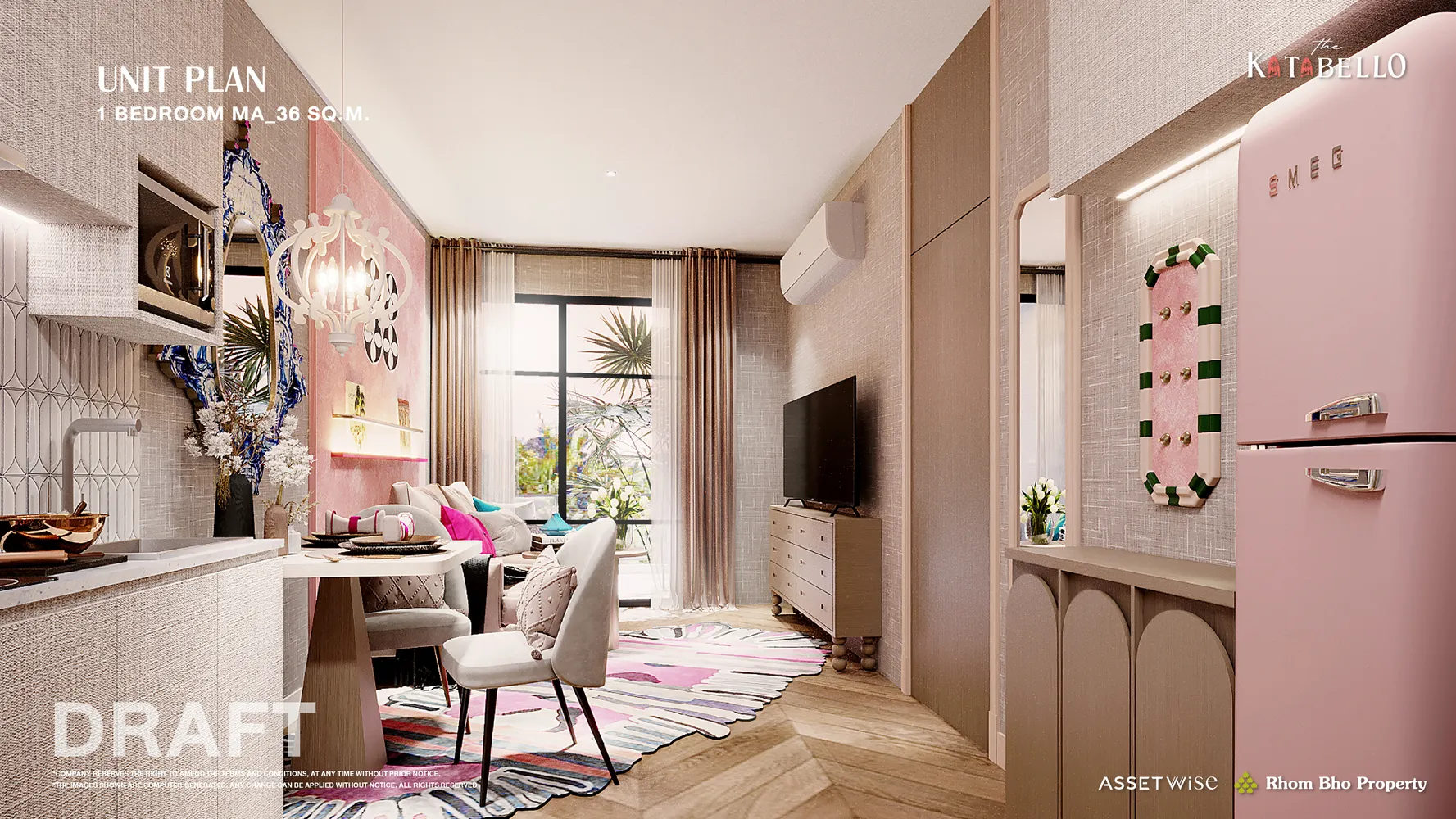 The Title Katabello bedrooms 1 square 36