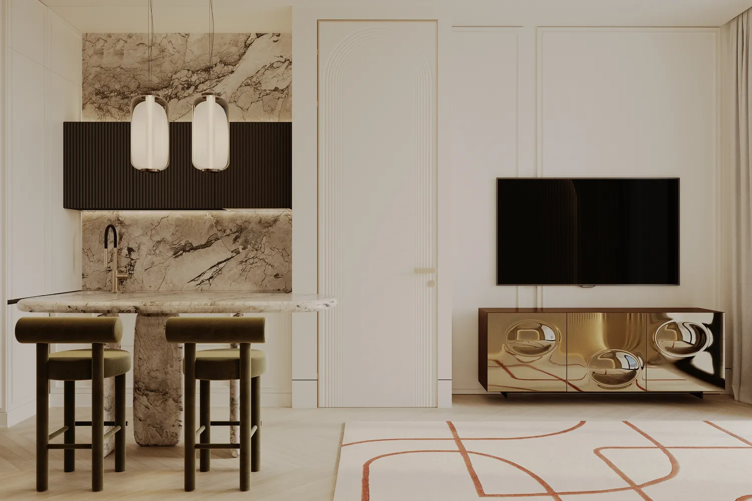 Ocean View bedrooms 1 square 53