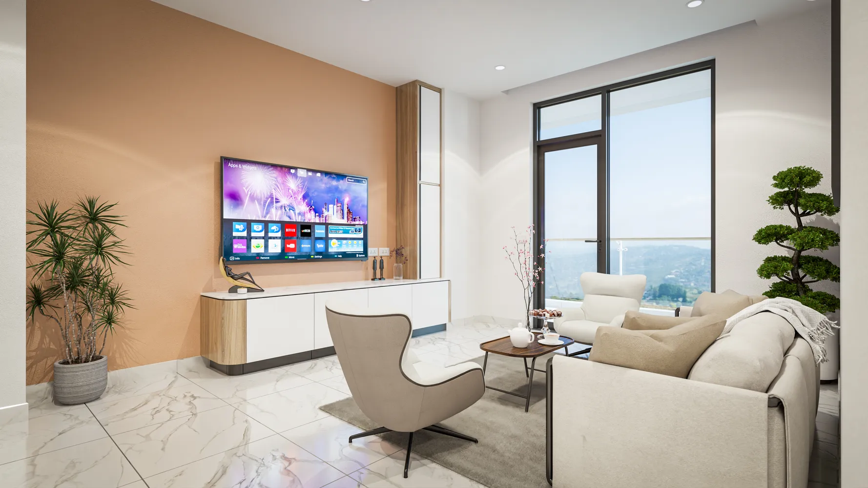 LZ Sea View Premium bedrooms 1 square 89.6