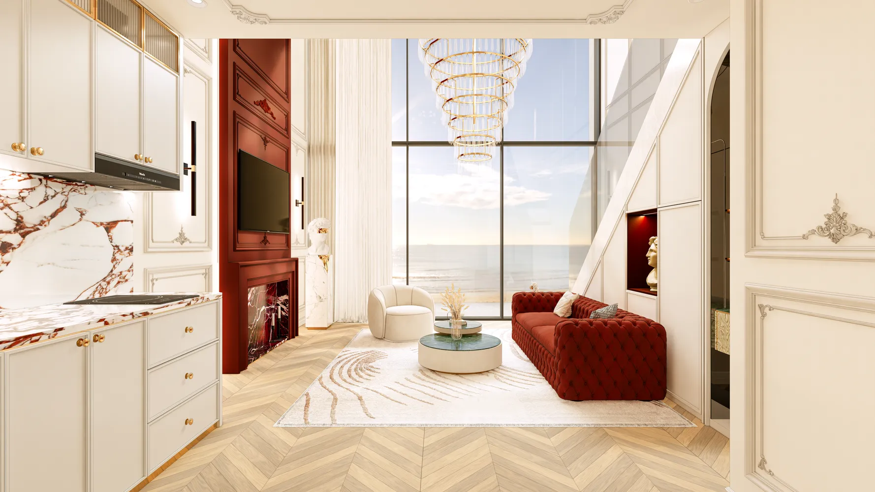 Ocean View bedrooms 1 square 67