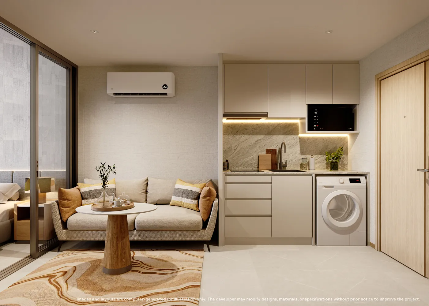 VIBE RESIDENCE bedrooms 1 square 34