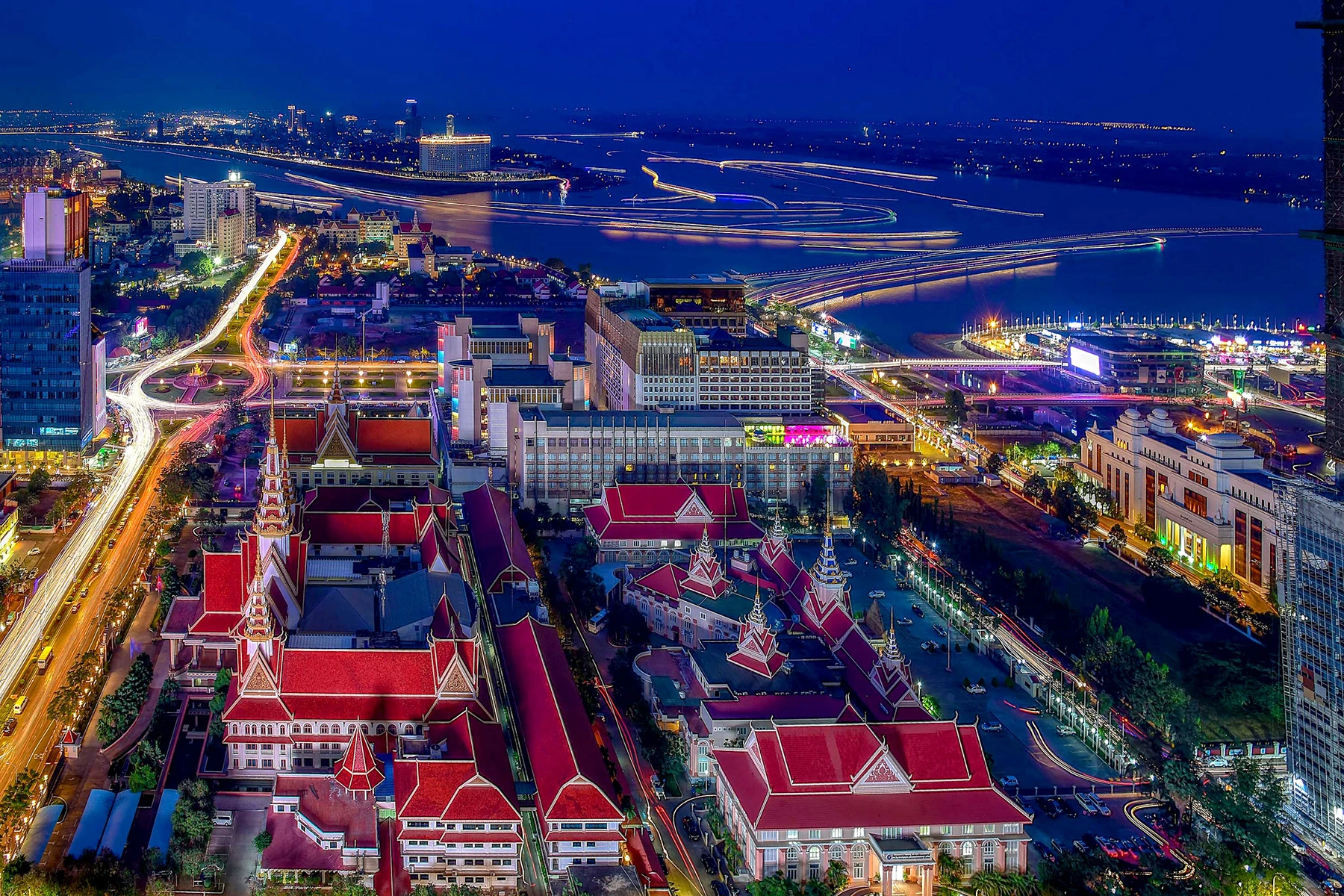 Snow-white sand of Long Beach in Cambodia
