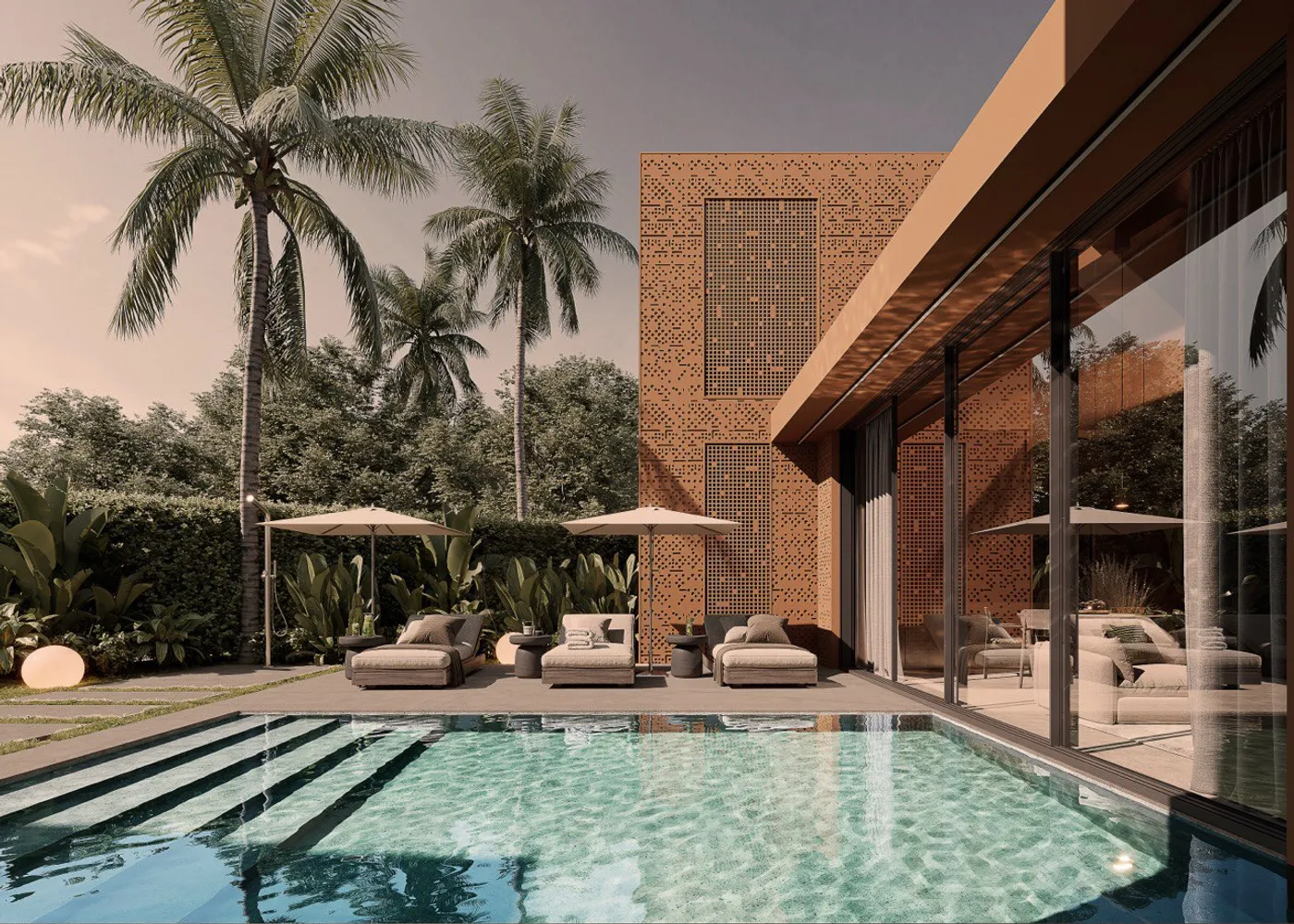 Black Sands Oasis Villas bedrooms 1 square 48.89