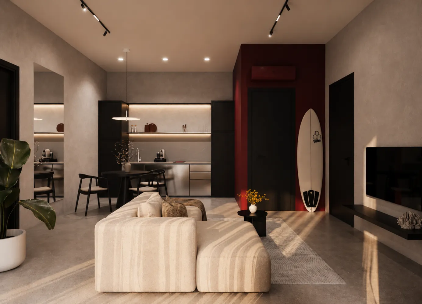 Surfside bedrooms 1 square 64.3