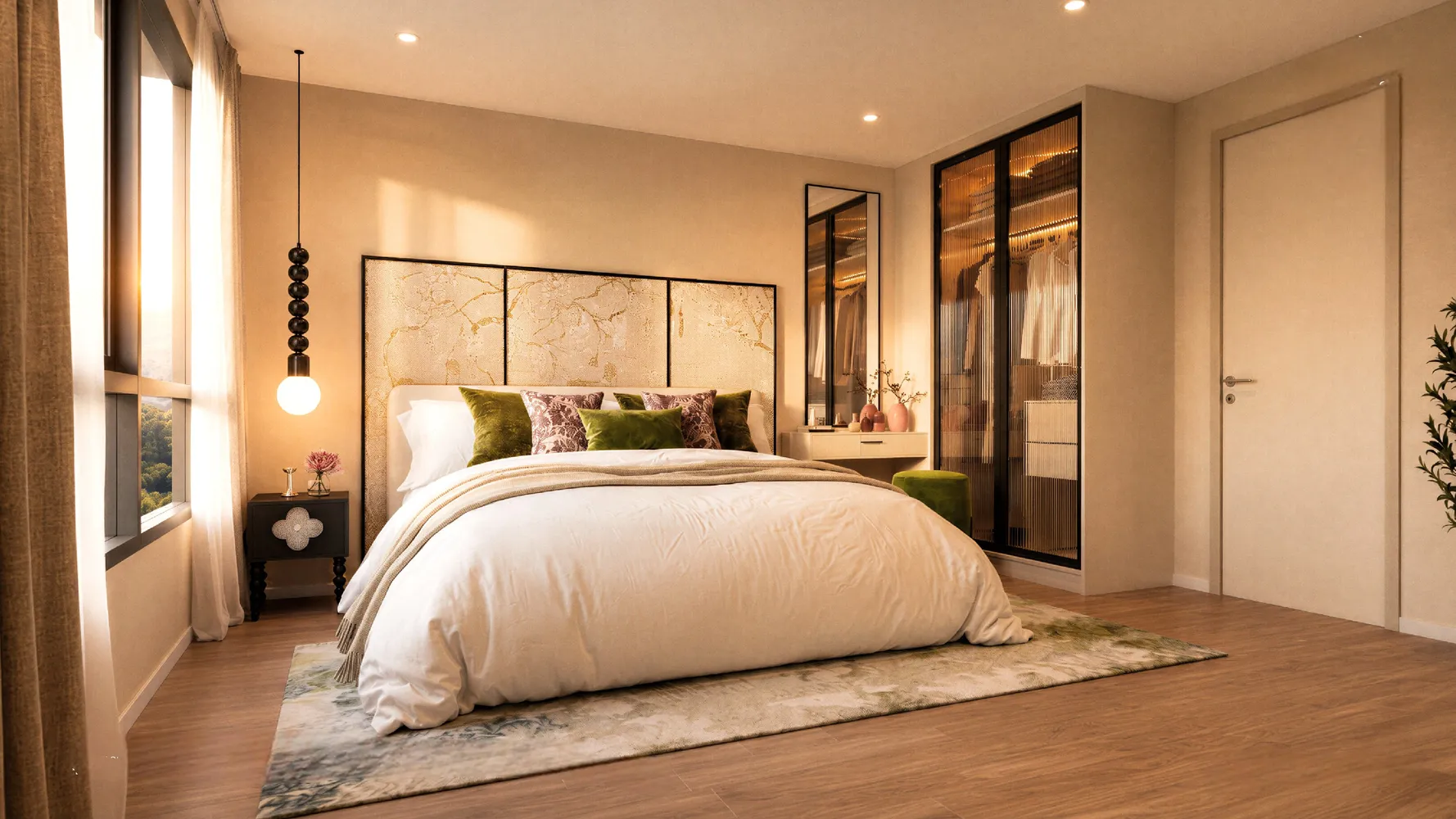 The Olive bedrooms 2 square 62.05